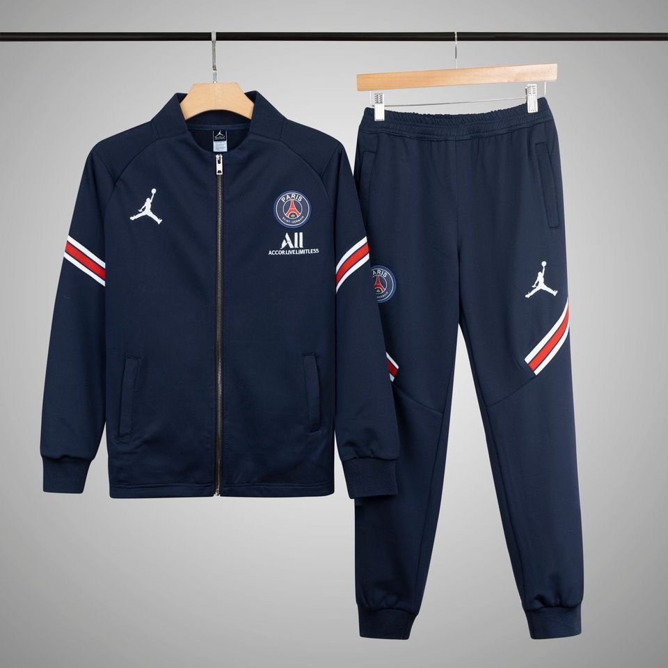 Bộ thun thu đông PSG 21/22 xanh đen