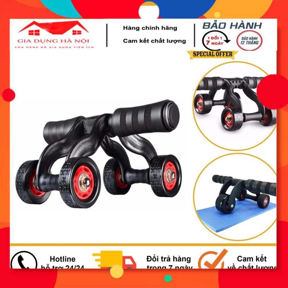 [ Rẻ Vô Địch] Con Lăn Tập Cơ Bụng 4 Bánh Đa Năng Tại Nhà Nam/Nữ , Tặng Kèm Miếng Thảm