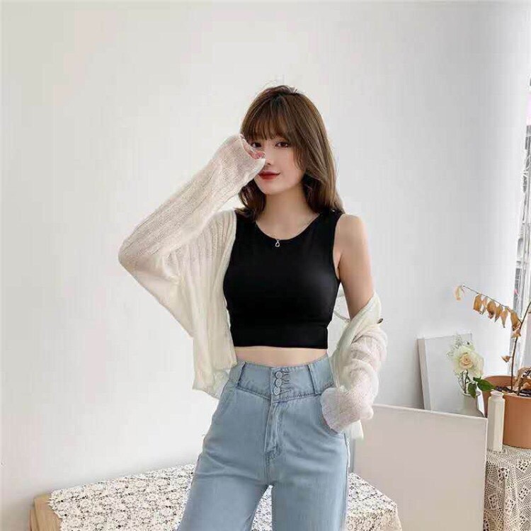 [Mã WAMT1505 giảm 10K đơn 0K] Áo Bra Dáng Croptop Dây Bản To Balo BR37