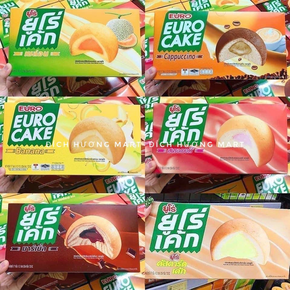 Bánh trứng Thái Euro Cake hộp 204 gram