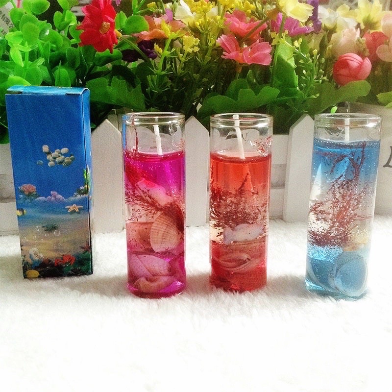 Nến Trang Trí Sinh Nhật Tiệc Cưới Theo Phong Cách Biển Đại Dương 1 Chiếc Kèm Hộp