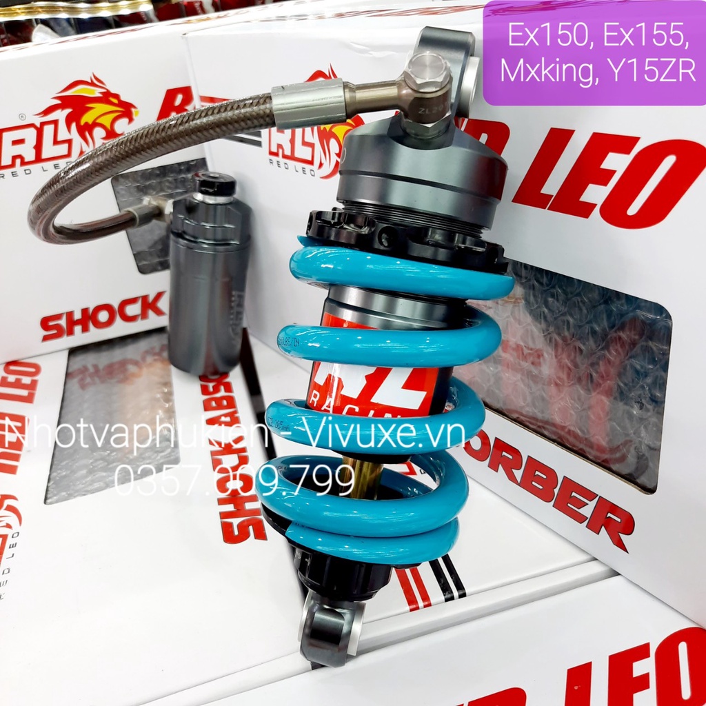 Phuộc RedLeo Ex150, Ex155, Mxking, Y15ZR Bình Dầu Có tăng Chỉnh Chính Hãng