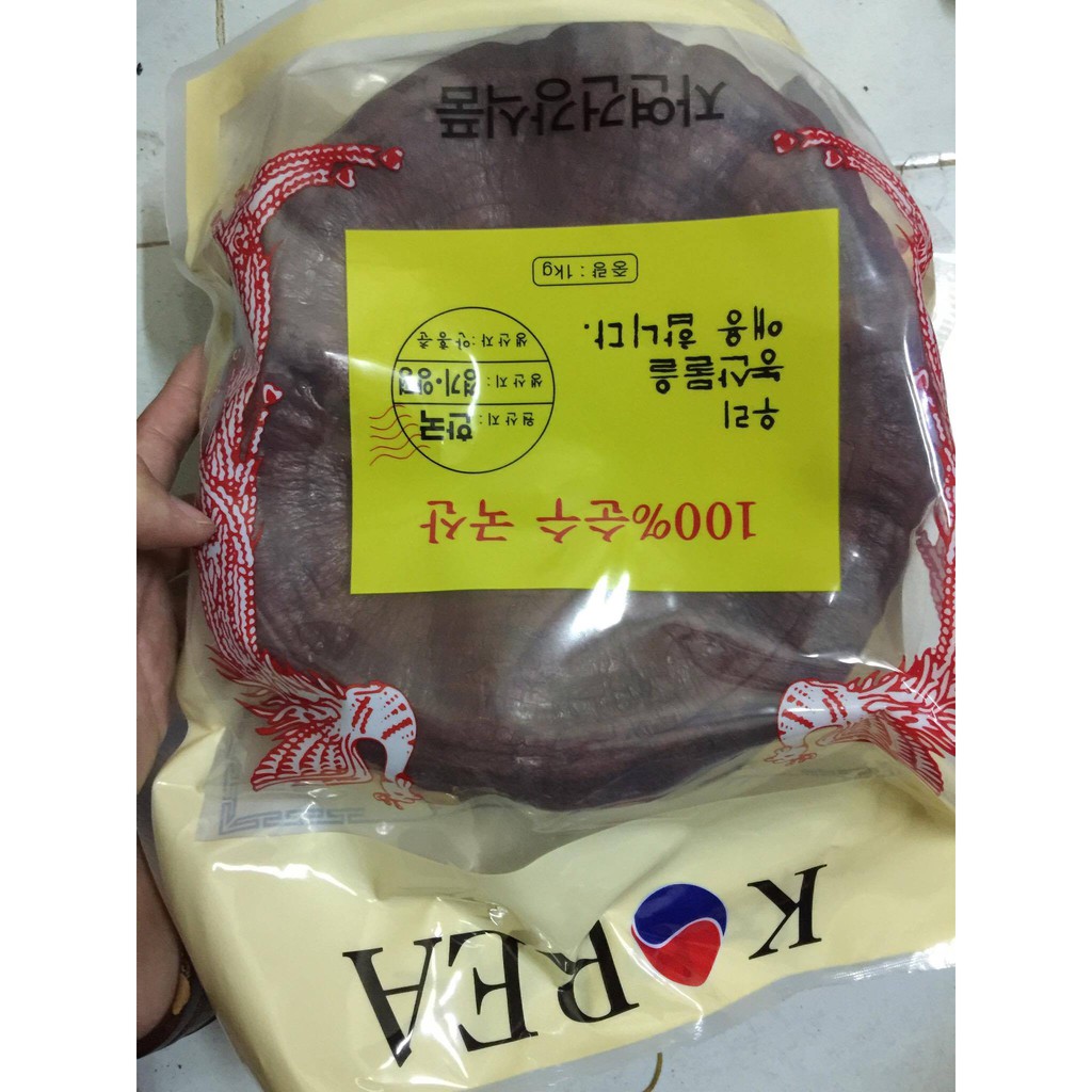 Nấm linh chi cỡ đại 2 tai 1kg nhập khẩu từ hàn quốc làm quà biếu tết