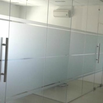 Decal dán kính mờ - decal cát