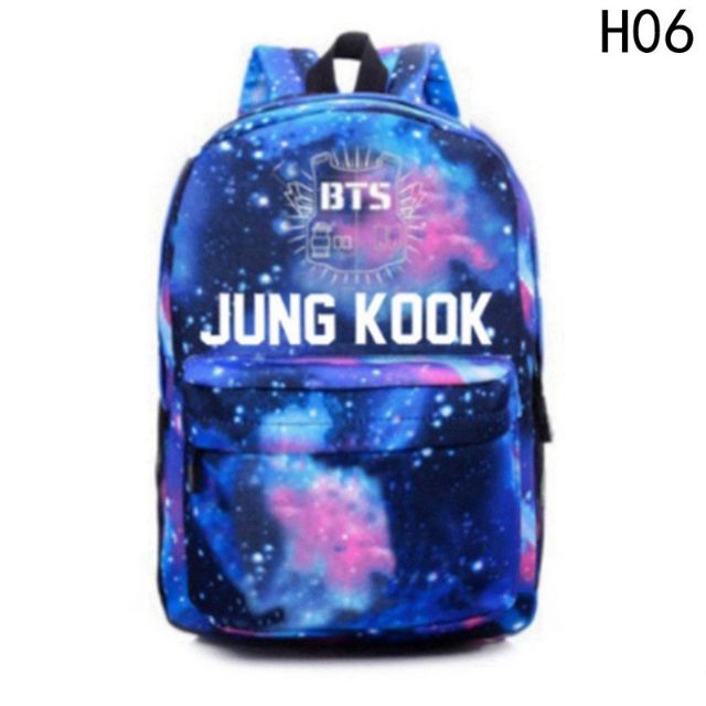 Balo canvas galaxy BTS 2 màu siêu hot