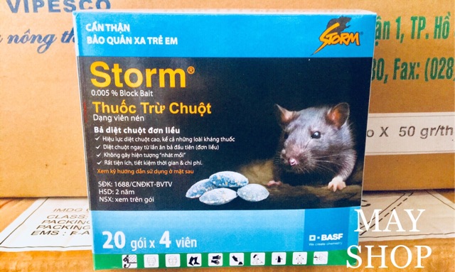 Thuốc Diệt Chuột STORM (gói 4 viên)