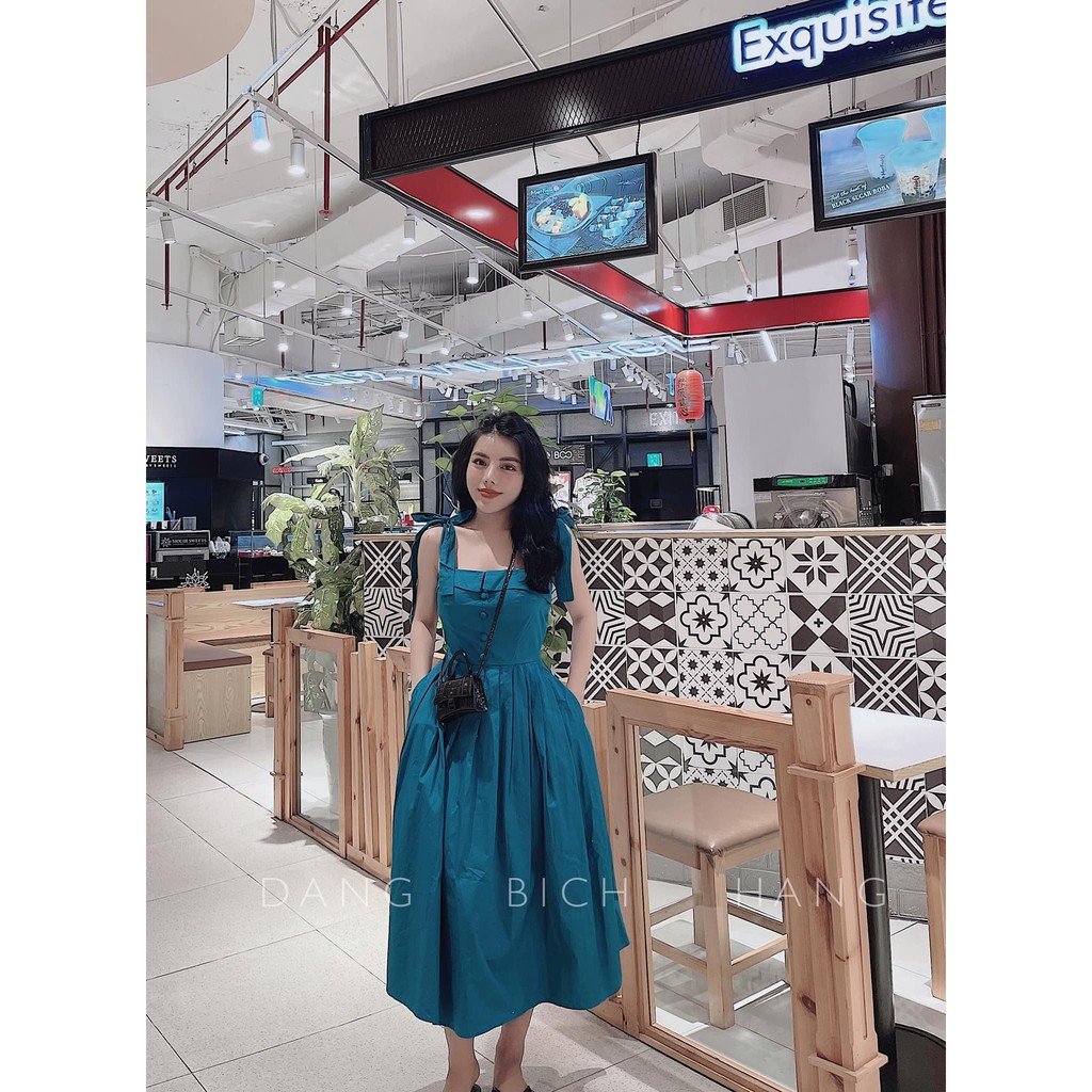 Váy 2 Dây Buộc, đệm ngực 4 màu siêu chảnh ( kèm ảnh thật ) | BigBuy360 - bigbuy360.vn