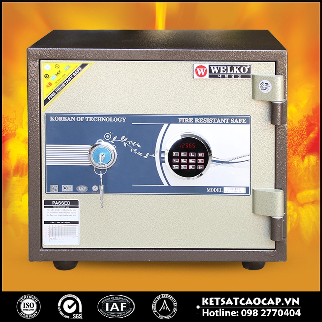 Két Sắt Bình Dương WELKO LX600- LED Tròn