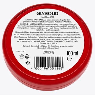 Kem nẻ Glysolid Hautbalsam, 100 ml của Đức