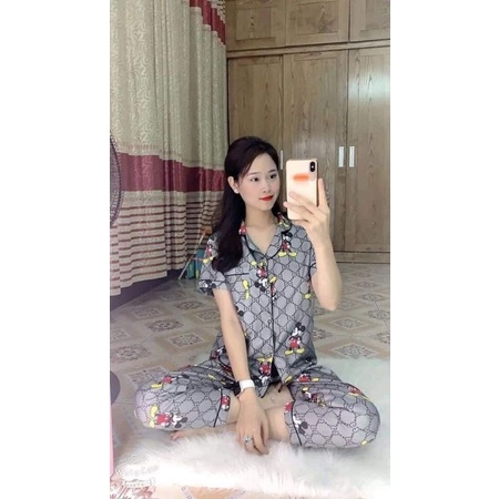 Pijama tay cộc quần dài giá tại xưởng chọn mẫu