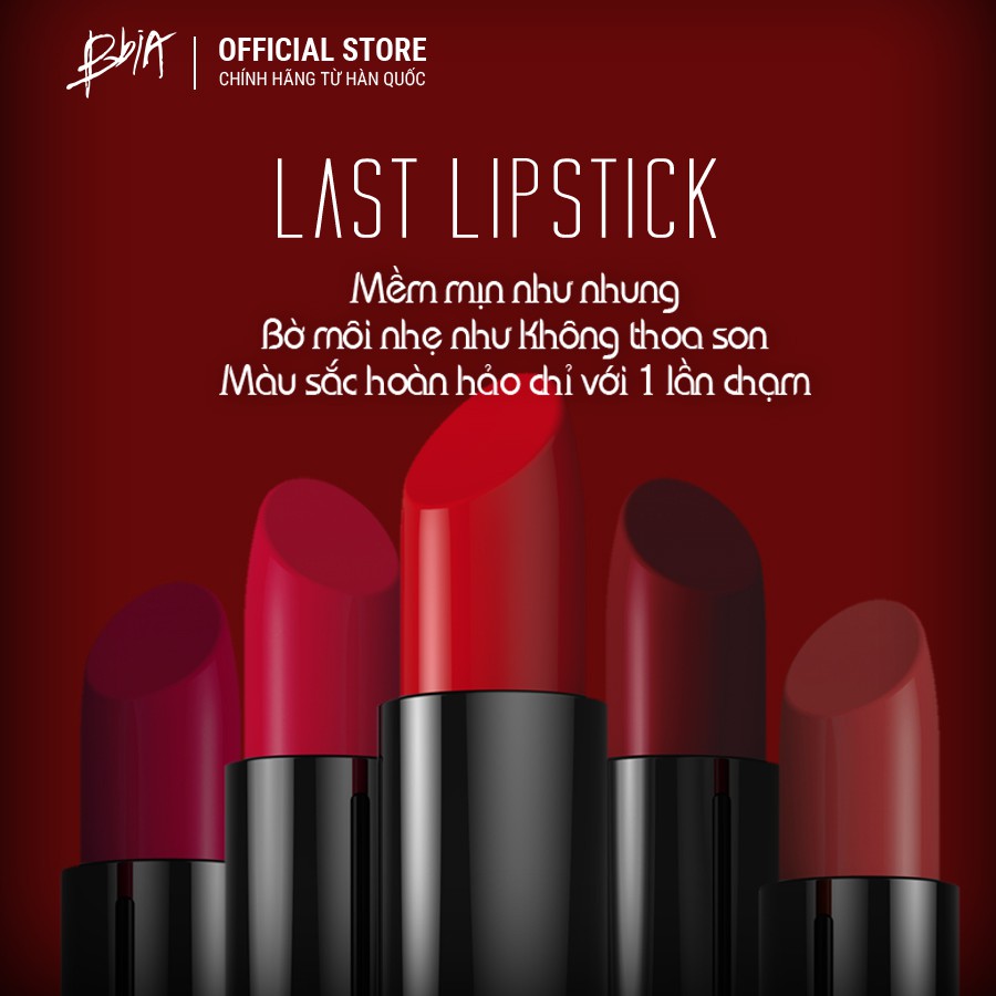 Son lì Bbia Last Lipstick Version 1 (5 Màu) 3.5g - Bbia Official Store | BigBuy360 - bigbuy360.vn