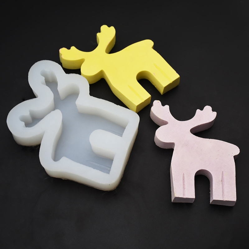 Khuôn Silicone Làm Đồ Trang Trí Giáng Sinh Hình Con Nai