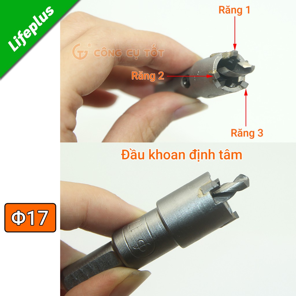 Mũi khoét inox lưỡi cắt hình răng cưa