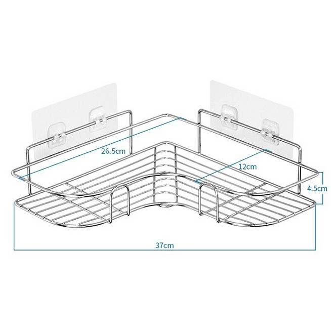 Kệ góc dùng trong nhà tắm,nhà bếp bằng inox không gỉ cao cấp HL4