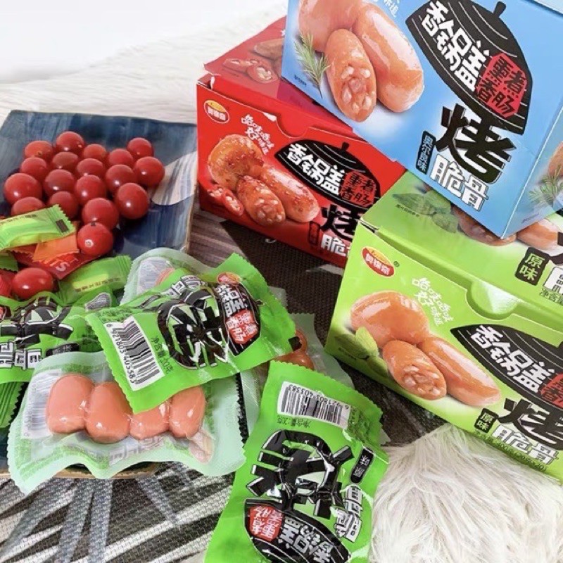 HỘP 20 GÓI XÚC XÍCH SỤN GÀ NON ĂN LIỀN (gói 4 viên)