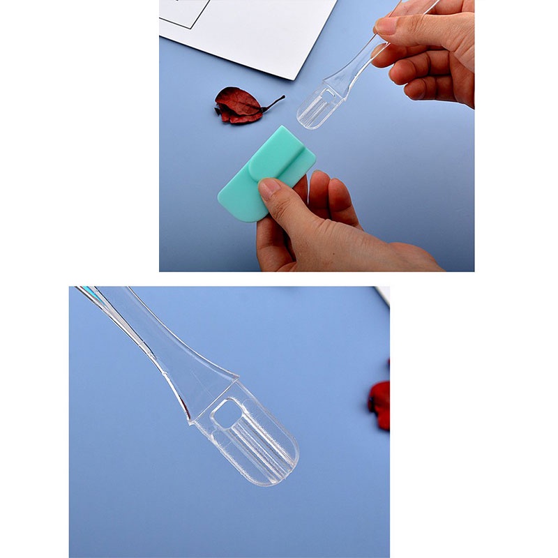 1 Dụng Cụ Phới Trộn Bột Làm Bánh Kem Bằng Silicon Trong Suốt Có Thể Tháo Rời Màu Ngẫu Nhiên Đa Năng Dành Cho Nhà Bếp