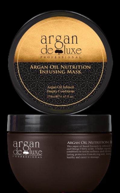 MẶT NẠ HẤP DẦU PHỤC HỒI TÓC HƯ TỔN SIÊU MỀM MƯỢT ARGAN DELUXE 250ML