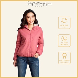 Áo khoác nữ lót lông  chống nước tuyệt đối ( túi balo)