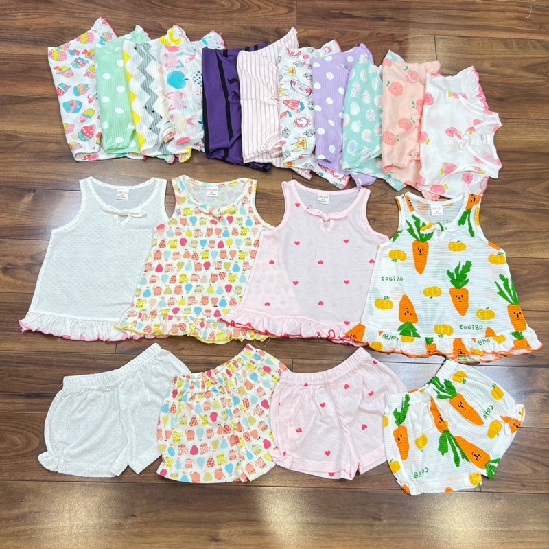 BỘ XUẤT NHẬT/ Cotton Bé Gái SÁT NÁCH (6kg-20kg)