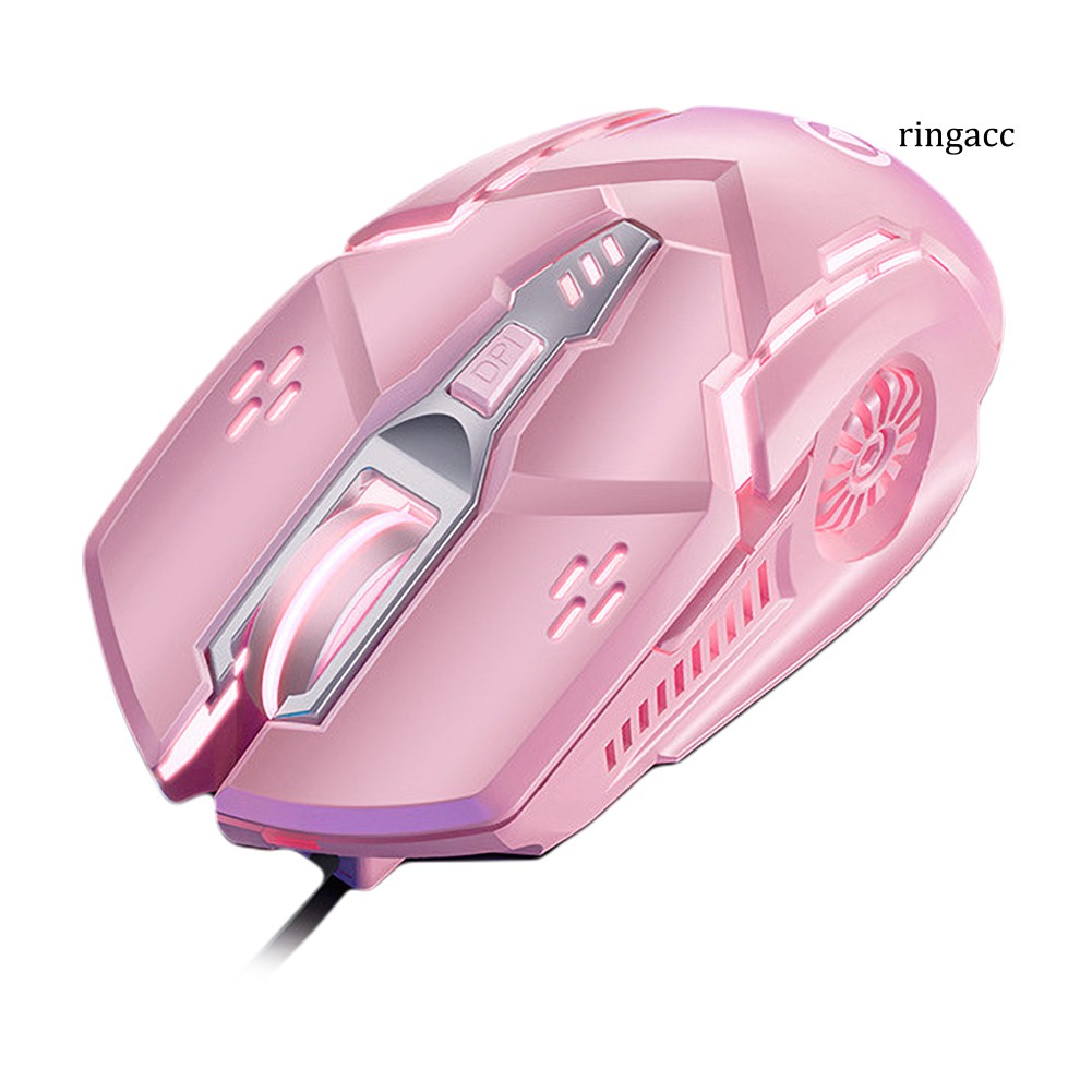 Chuột chơi game có dây kết nối USB với đèn LED 6 nút 3200dpi chất lượng cao