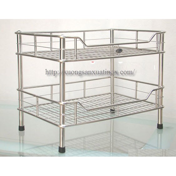 Giá chạn bát inox 2 tầng