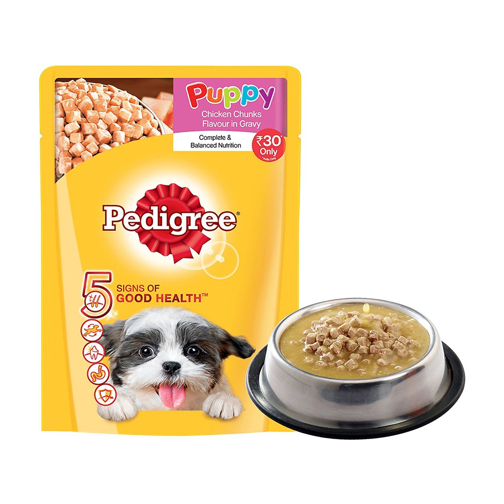 [Mã PET50K giảm Giảm 10% - Tối đa 50K đơn từ 250K] Súp Thịt Bò Gà Cho Chó 5 Good health Pedigree Gói 130g