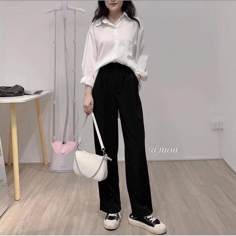 Quần Culottes Cạp Cao