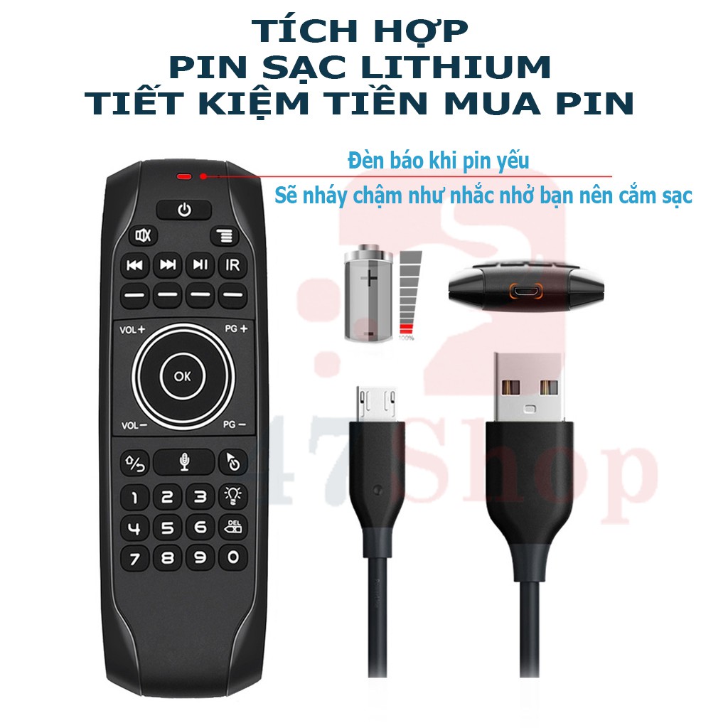 Chuột bay tìm kiếm giọng nói G7v Pro - Remote Mouse Air Voice