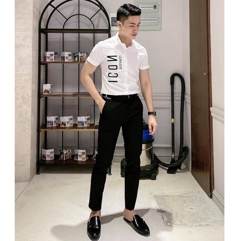 Áo sơ mi nam tay ngắn cao cấp chuẩn hàng shop mãu bán chạy hot phong cách hàn quốc sang xịn đẹp y hình chất vải mềm mịn