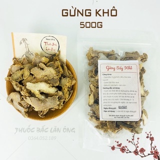 Gừng phơi khô 100g thái lát