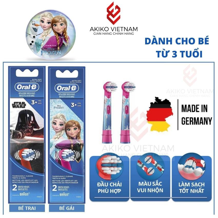 Đầu bàn chải điện Oral - B người lớn và trẻ em ( giá 1 đầu) ❤FREESHIP ❤Bàn chải Oral-b cho bé,đầu bàn chải điện Oral-b t