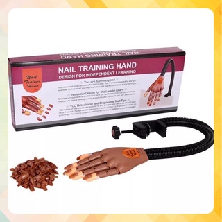 BÀN TAY GIẢ TẬP LÀM NAIL CÓ KHỚP LOẠI DÀI CÓ CHÂN KẸP BÀN