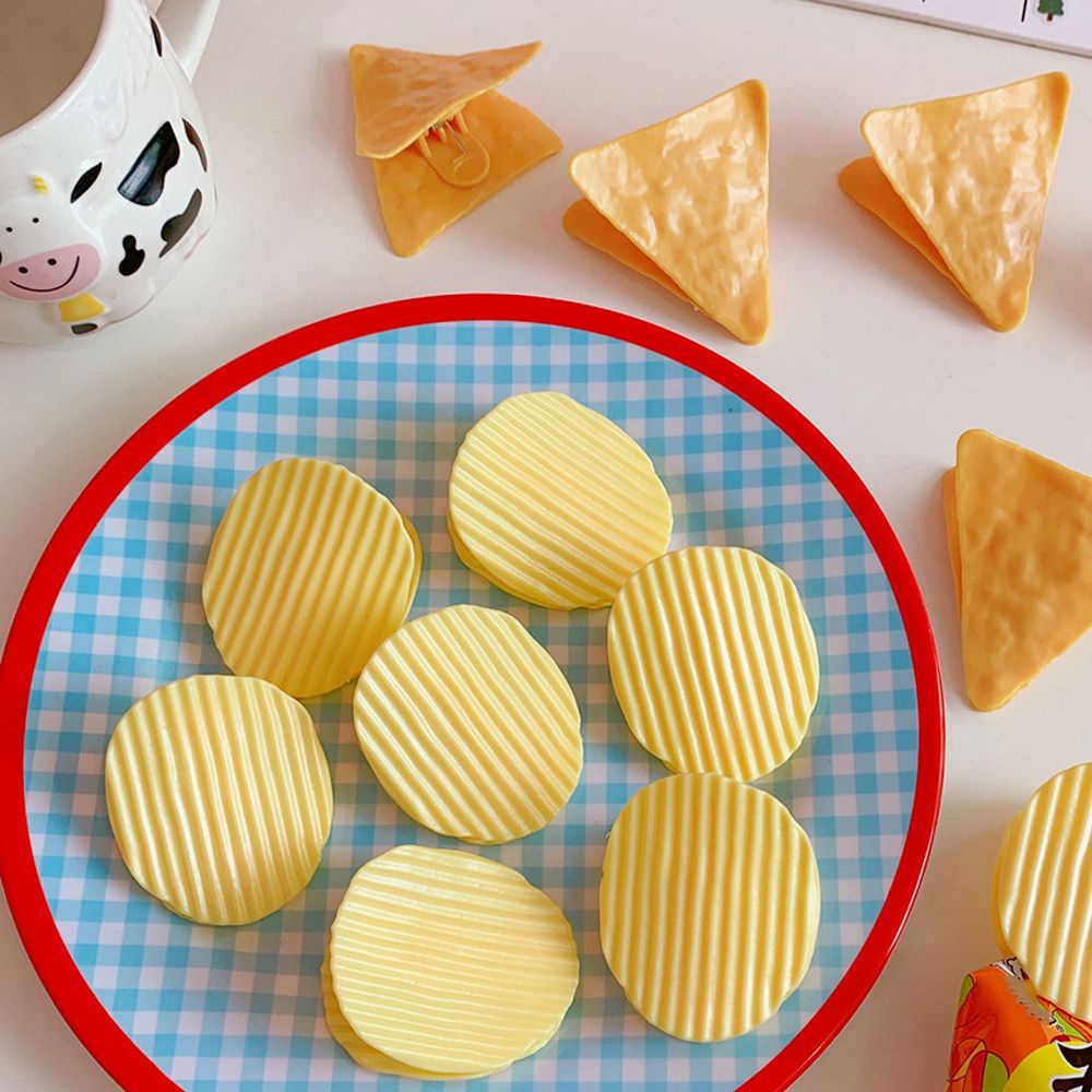 Kẹp đóng kín túi thực phẩm kiểu dáng khoai tây chiên phong cách Hàn Quốc đáng yêu dành cho học sinh