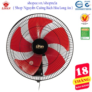 Quạt treo tường, quạt treo công nghiệp, cánh 450mm, 2 dây chuyển hướng điện,gió mạnh, hiệu Lifan, công suất 55W