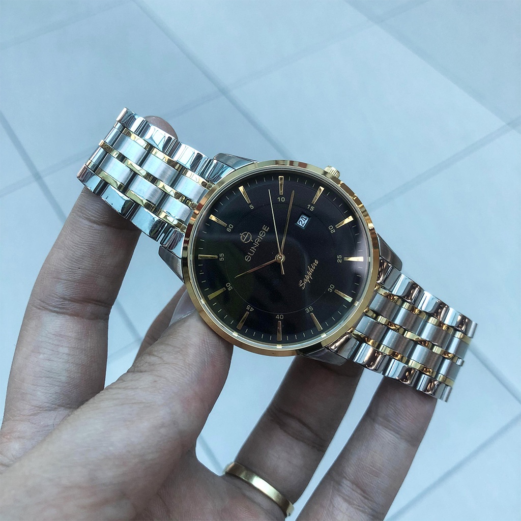 Đồng Hồ Nam Sunrise DM1216SWA B Chính Hãng [Full Box + Thẻ BH 3 Năm] Kính Sapphire Chống Xước-Chống Nước-Dây Thép 316L | BigBuy360 - bigbuy360.vn