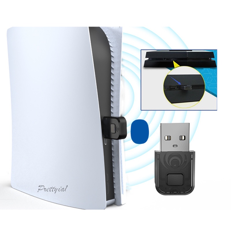 1 Thiết Bị Truyền Tín Hiệu Bluetooth Không Dây Usb Cho Tai Nghe Ps5 / 4
