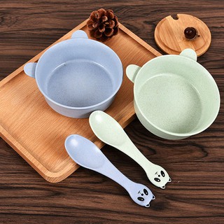 Chén ăn dặm kèm thìa Nhật làm từ lúa mạch