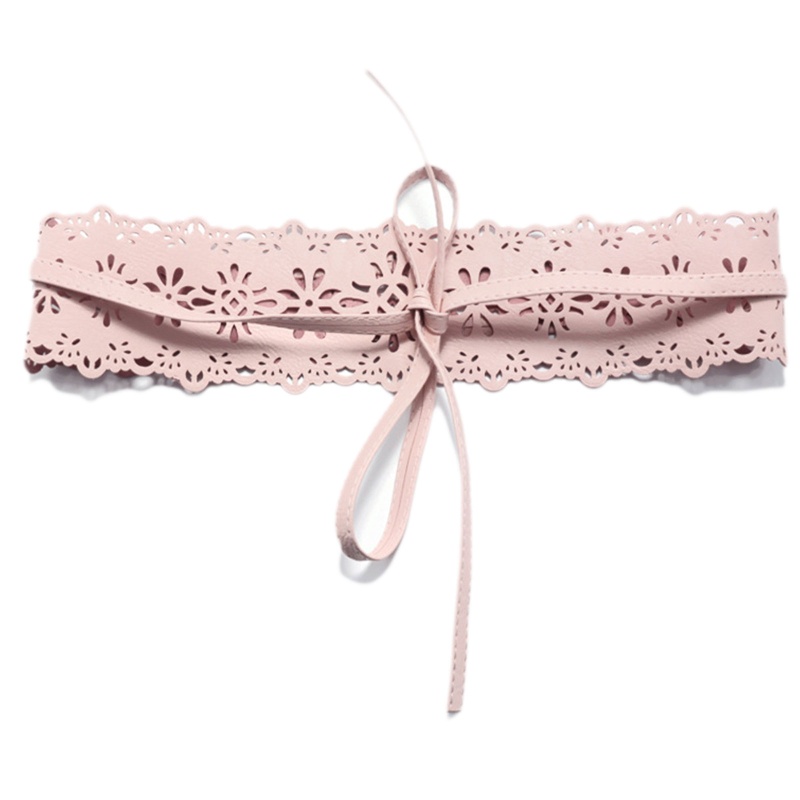 Thắt Lưng Da Bản To Đục Lỗ Thời Trang Cho Nữ