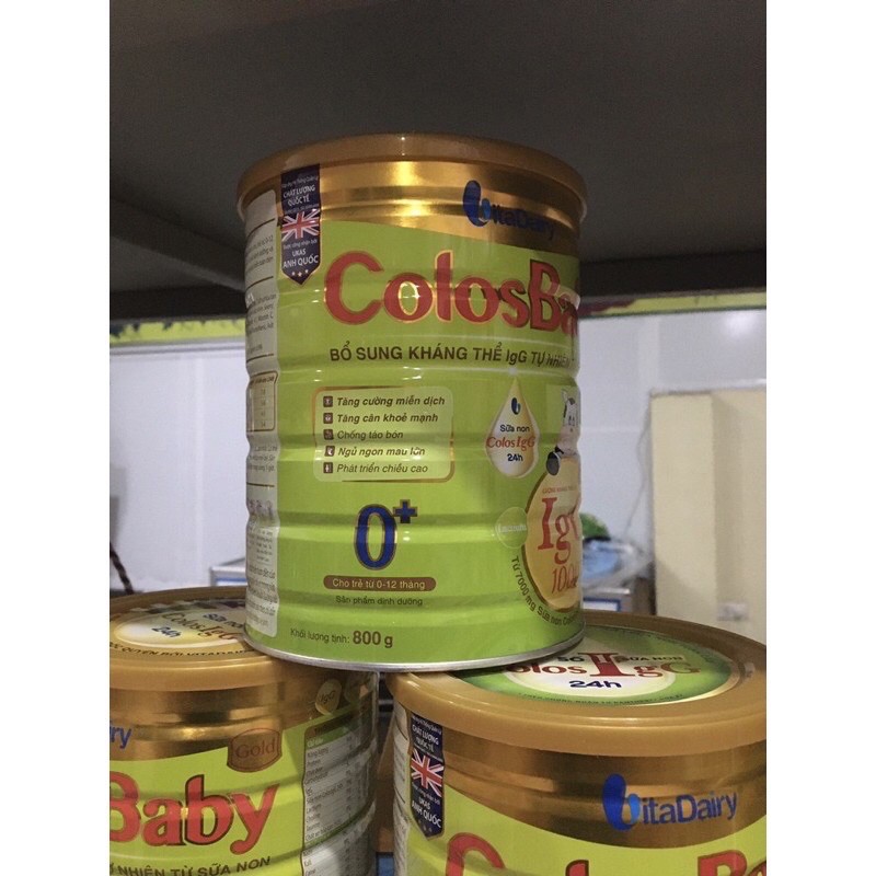 Sữa COLOSBABY Gold 0+ 800g - Tăng cường hệ miến dịch, giúp bé phát triển toàn diện