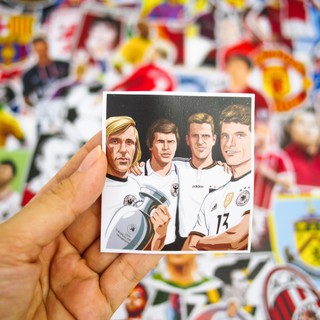 Set 100 Sticker hình dán bóng đá | hàng thương hiệu