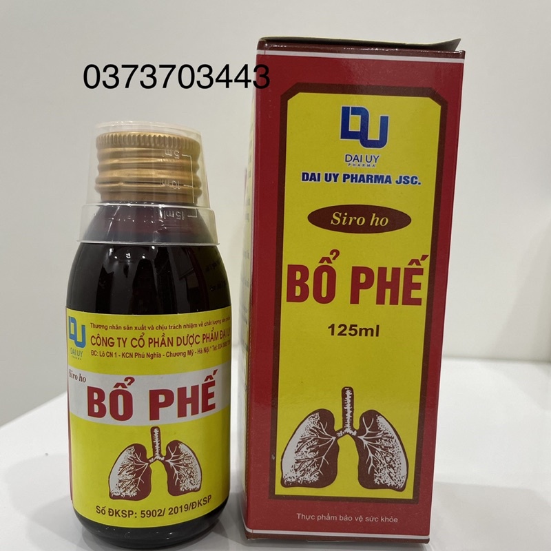 SIRO HO BỔ PHẾ 125ml-giúp bổ phế, hỗ trợ giảm ho