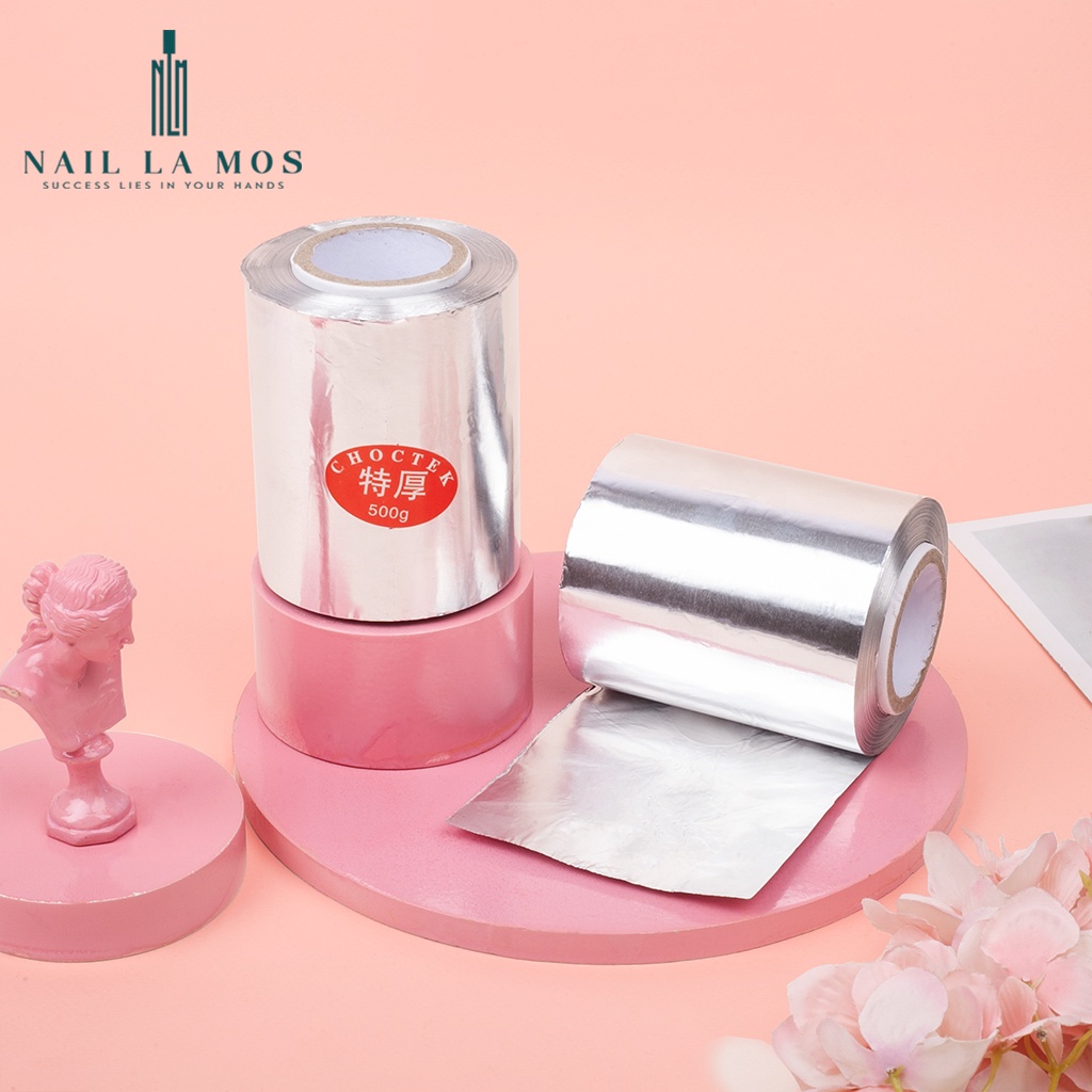 Cuộn giấy bạc ủ phá móng 500gr - Giấy bạc ủ phá gel/bột chuyên dụng