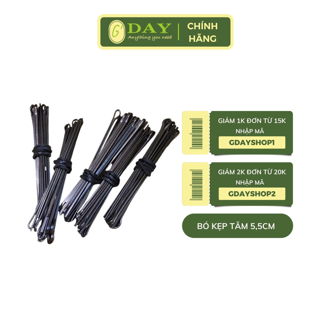 Kẹp tăm đen xẹt mái xẹt tăm thẳng kẹp tóc kẹp mái kẹp tóc cô dâu size 5.5 cm