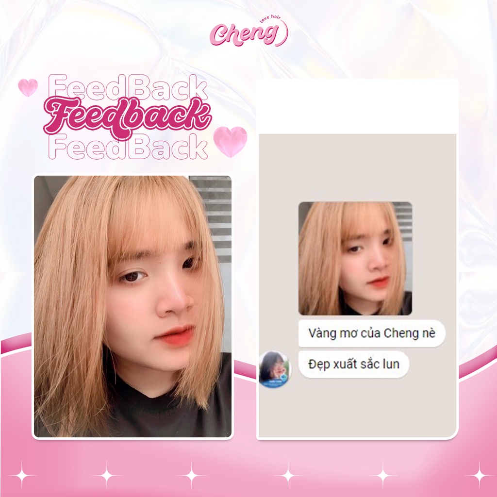 Thuốc Nhuộm Tóc Màu VÀNG MƠ Không Tẩy | Chenglovehair, Chenglovehairs