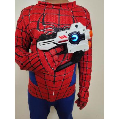 Đồ Chơi Máy Chiếu 3D Cảm Biến Hồng Ngoại "Băn Vịt" Và Tập Trận Giả_ Kèm 3 Thẻ Chiếu_ 1 Máy Chiếu_ 2 Súng Laser