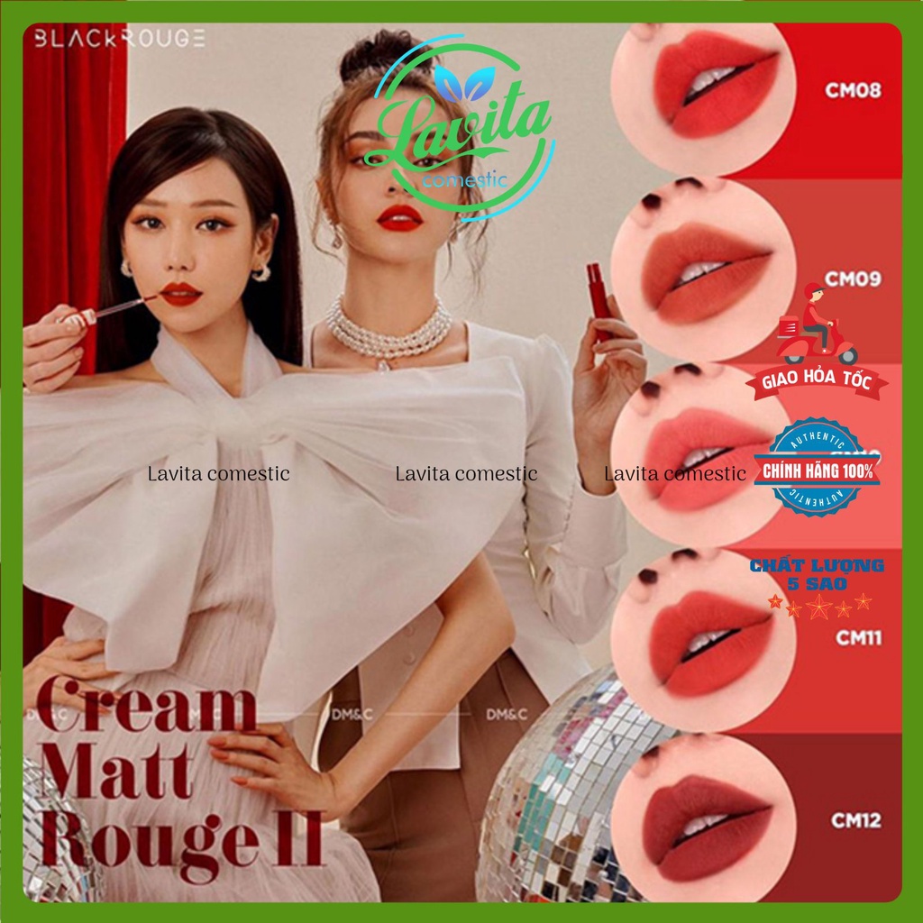 Son Black Rouge / Son Black Rouge Cream matte Rouge -Huynmio | Thế Giới Skin Care