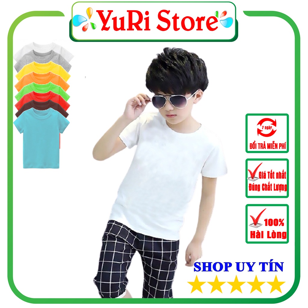 Áo thun trơn cho bé trai bé gái