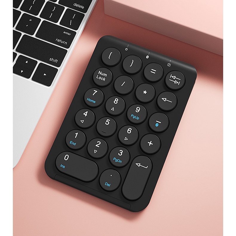 Bàn phím số phụ ko dây cho laptop máy tính kết nối bluetooth thời trang