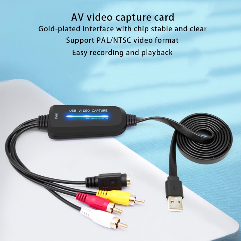 Bộ Chuyển Đổi Thẻ Chuyển Đổi VHS Sang USB 2.0 VHS VCR TV Hỗ Trợ Win 7 / 8 / 10