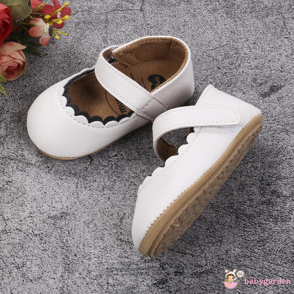 Giày búp bê chất liệu da PU mềm chống trượt thời trang dễ thương cho bé gái